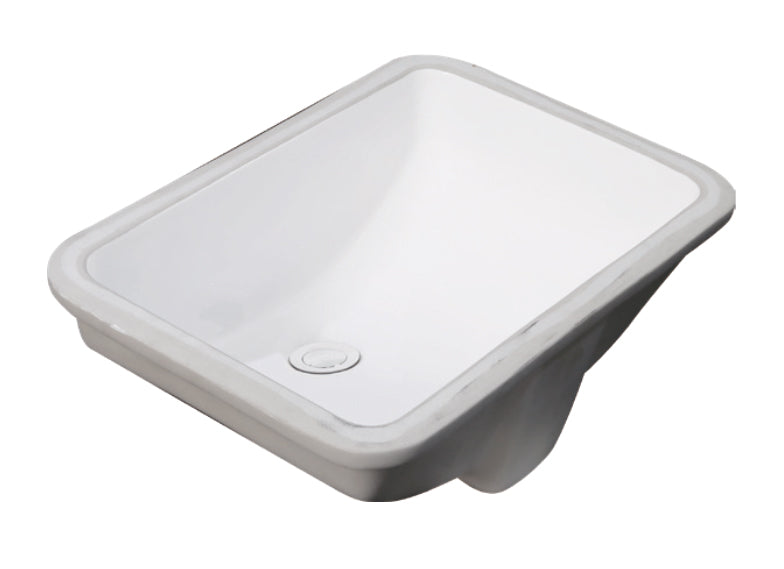 B03 Ceramic Rectangular Undermount Bathroom Sink