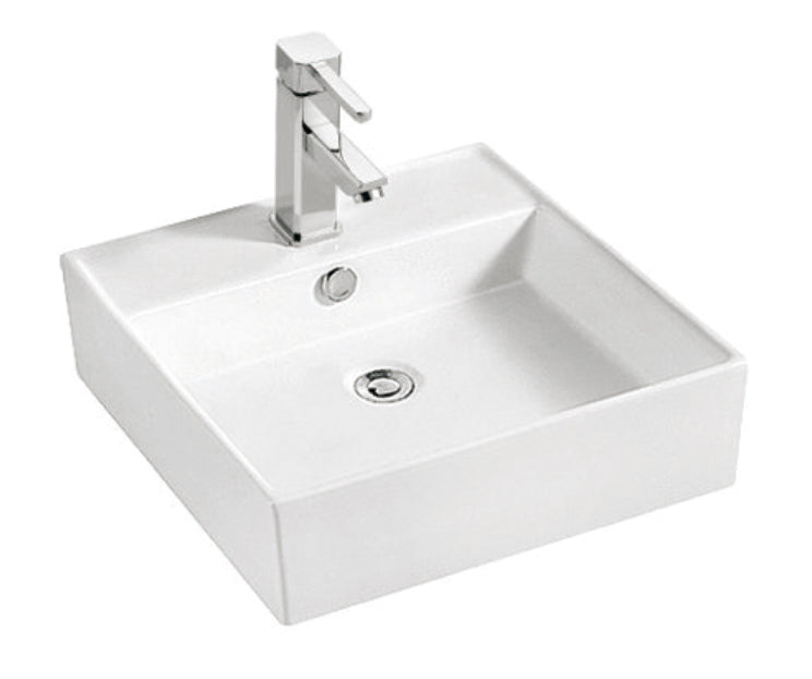 B10 Ceramic Rectangular Top mount Bathroom Sink