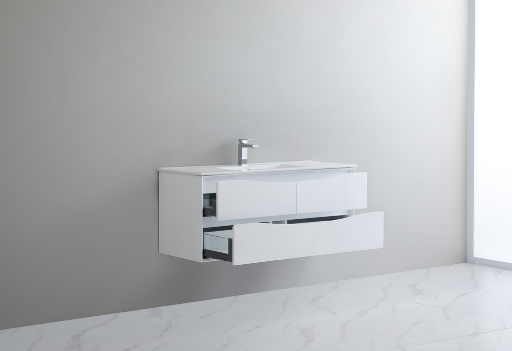 PH60GW Single Bathroom Vanity with Ceramic Top 58-7/8''*18''*19-5/8''