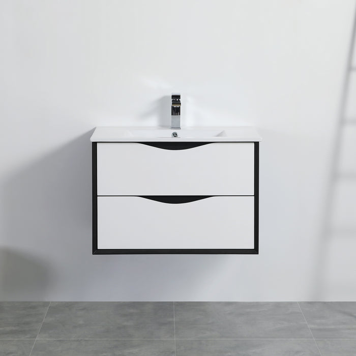 PH30BW Single Bathroom Vanity with Ceramic Top 29-1/8''*18''*19-5/8