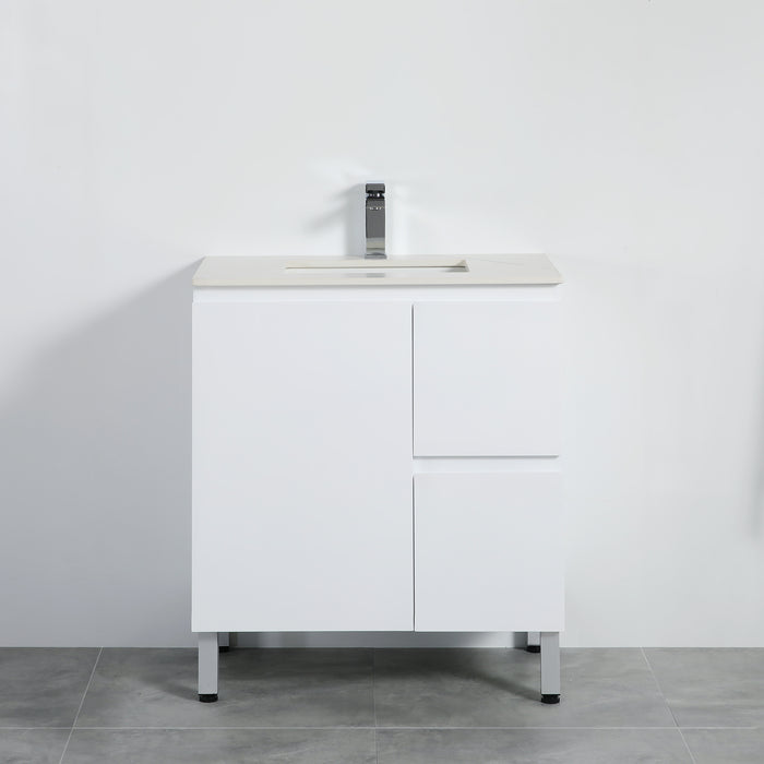 PVC Bathroom Vanity With Ceramic Top 29.5"x18"x34.6"