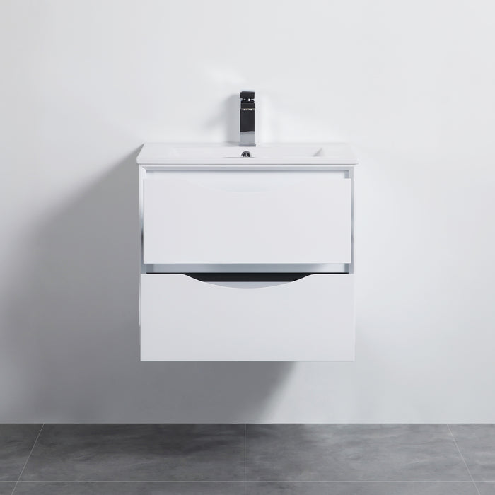 PH24GW Single Bathroom Vanity with Ceramic Top 23-1/4''*18''*19-5/8