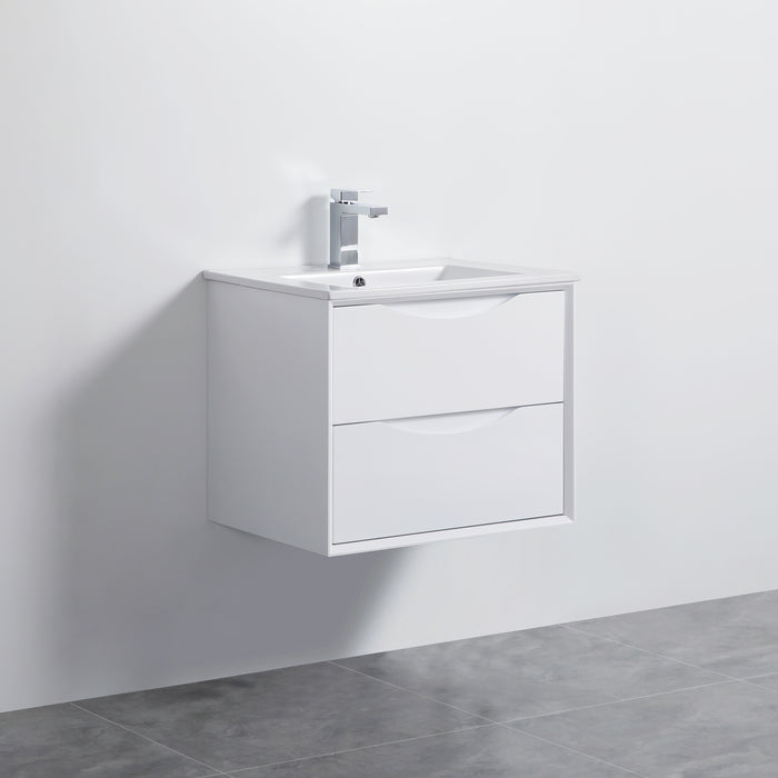 PH24GW Single Bathroom Vanity with Ceramic Top 23-1/4''*18''*19-5/8