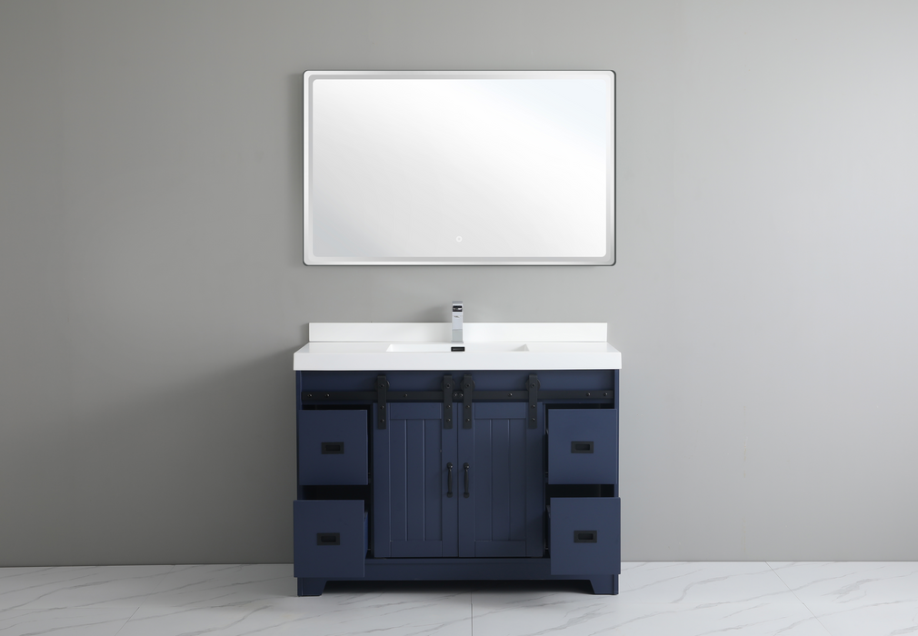 UBV-48 Single Bathroom Vanity with Engineered Marble Top 47''*19.5*34''