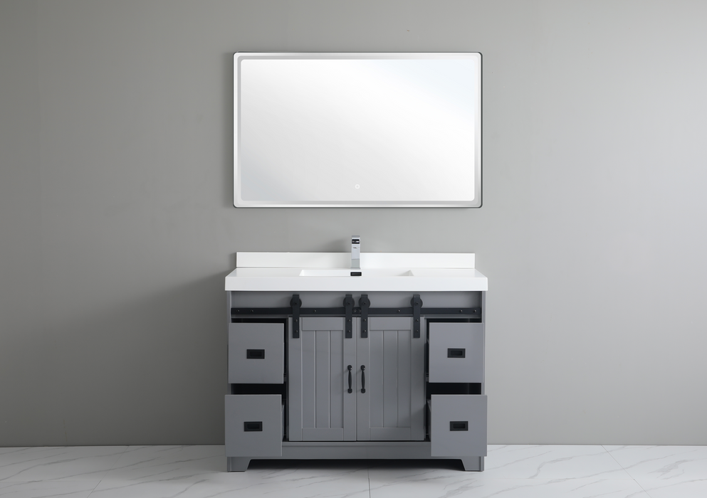 UBV-48 Single Bathroom Vanity with Engineered Marble Top 47''*19.5*34''