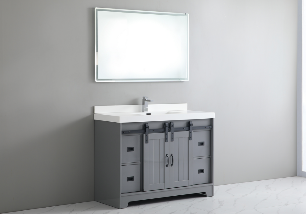 UBV-48 Single Bathroom Vanity with Engineered Marble Top 47''*19.5*34''