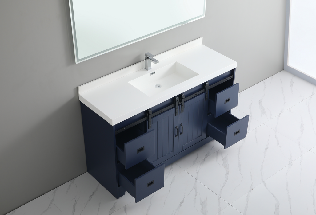 UBV-60 Single Bathroom Vanity with Engineered Marble Top 59''*19.5*34''