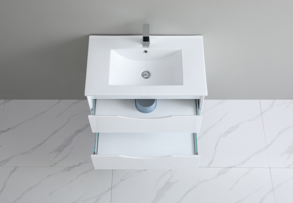 PH30GW Single Bathroom Vanity with Ceramic Top 29-1/8''*18''*19-5/8''