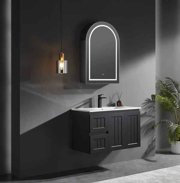 Lumero LED Mirror Shaving Cabinet – Dimmable 6000K Light, Soft-Close, 600×900mm LARSV6090