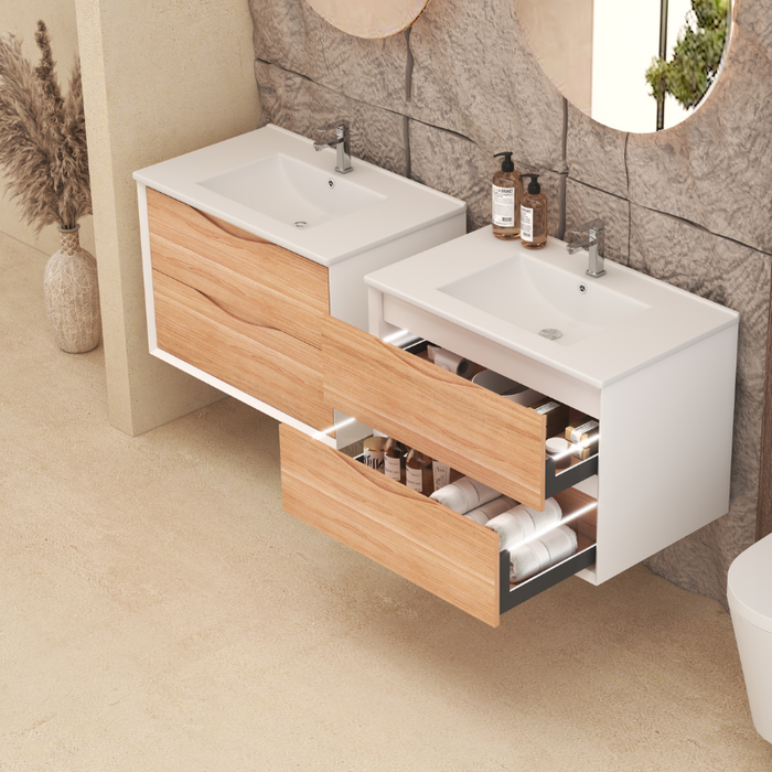 PVC Cabinet Two Drawer  23-1/4"- 59-1/8"