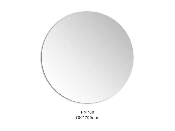 Premium Copper-Free Round Mirror – Pencil Edge, Safety Backed (600–800mm) VRFM600/700/800