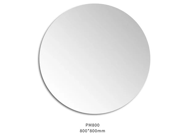 Premium Copper-Free Round Mirror – Pencil Edge, Safety Backed (600–800mm) VRFM600/700/800