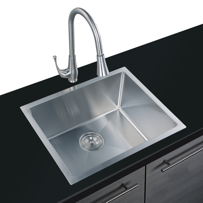 KDK-2318 Undermount Kitchen Sink Single Bowl Stainless Steel Deep Sink 22‘’*18‘’*10‘’