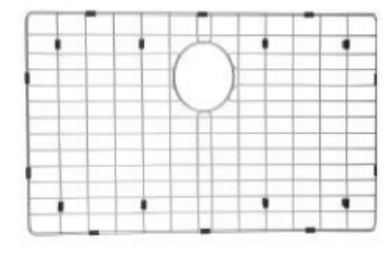 CF-G004 Protectors for Kitchen Sink, Single Bowl Sink Bottom Grid 16"x29", 304 Premium Stainless Steel Grid Insert Sink Grate Drying Rack Centered Drain
