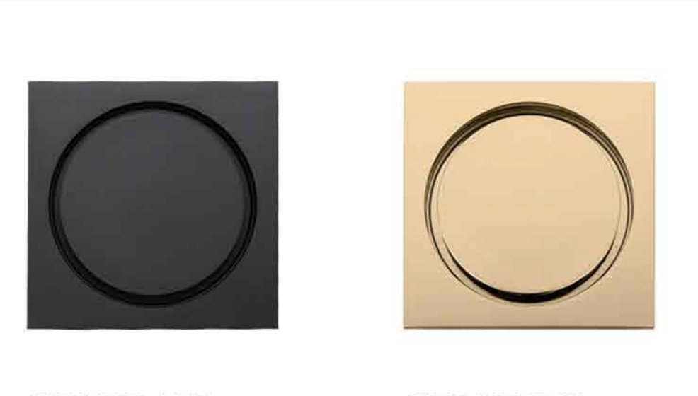 F8103 Floor Drain circular shower floor drain, complete with sealing ring flange assembly and removable drain cover plate, SUS stainless steel