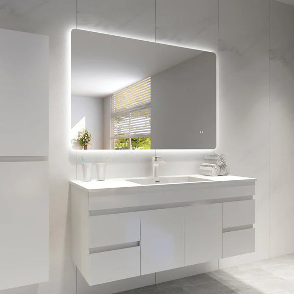 Japsper LED Backlit Mirror – Touch-Free Control, Anti-Fog, Dimmable 3 Light, Pencil Edge, 750–1200mm OSPBM7560/9075/1280