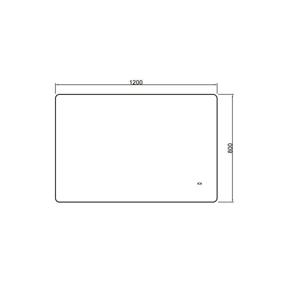 Japsper LED Backlit Mirror – Touch-Free Control, Anti-Fog, Dimmable 3 Light, Pencil Edge, 750–1200mm OSPBM7560/9075/1280