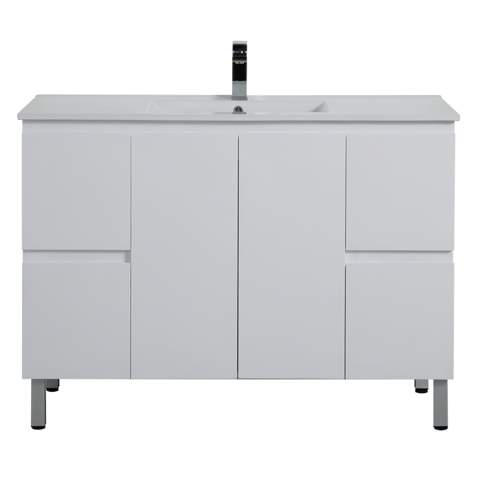 PVC Bathroom Vanity With Ceramic Top 47.2"x18"x34.6"