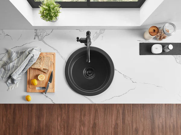 Camden Cast Clay Culinary round   insert/undermount   Basin   470*228mm Nadia FireClay Insert Sink
