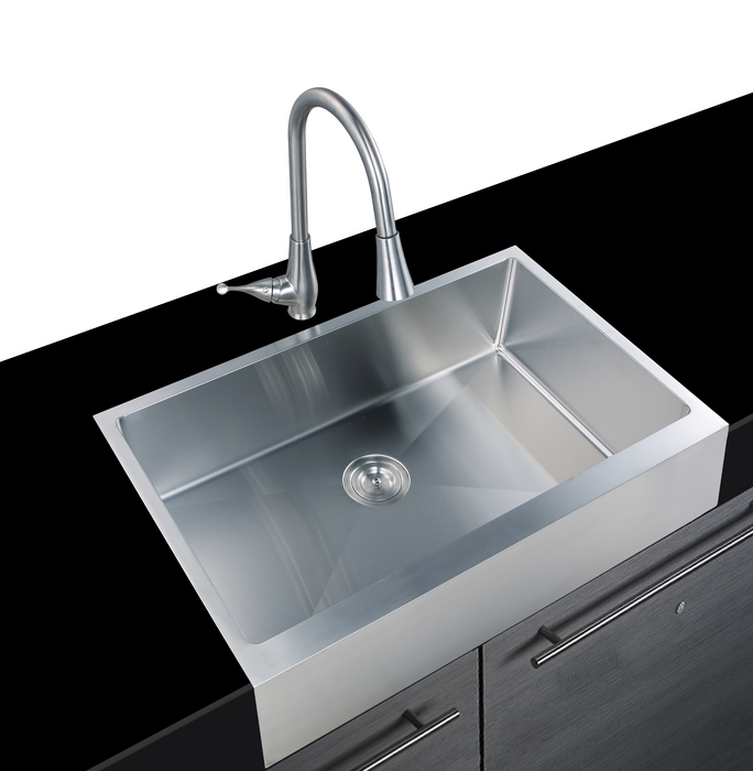 KDK-3321C Undermount Single Bowl Stainless Steel Kitchen Sink 33‘’*21‘’*10‘’