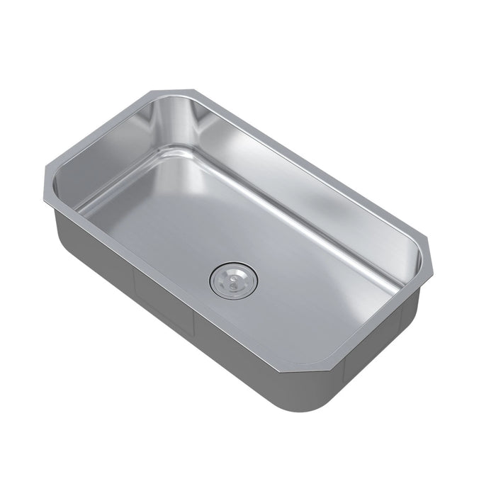 3218 Kitchen Sink Faucet, Stainless Steel Single Bowl Kitchen Sink 18Gauge