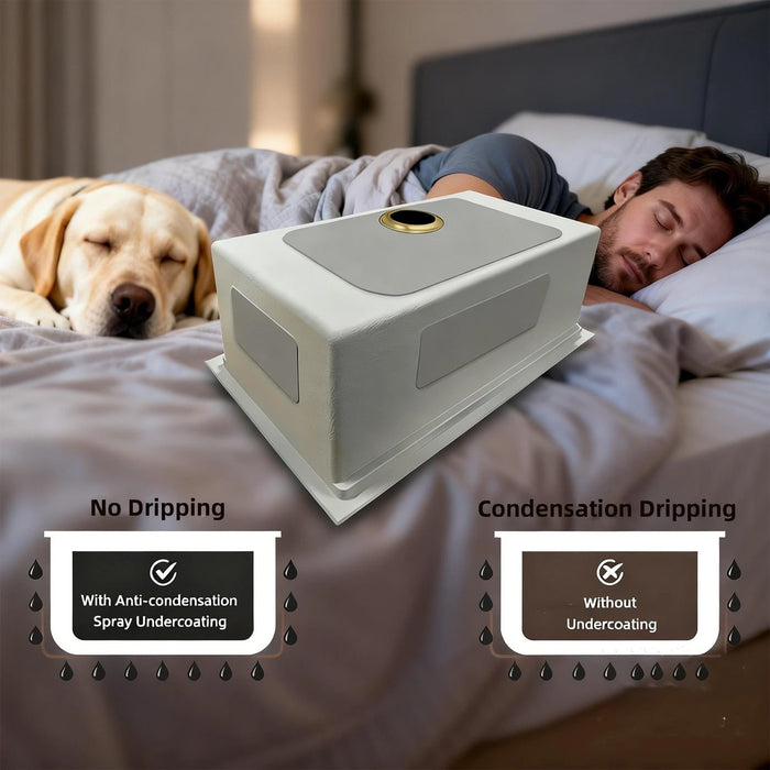 2718S Kitchen Sink Faucet, Stainless Steel Single Bowl Kitchen Sink 18Gauge(RA-R2718 )