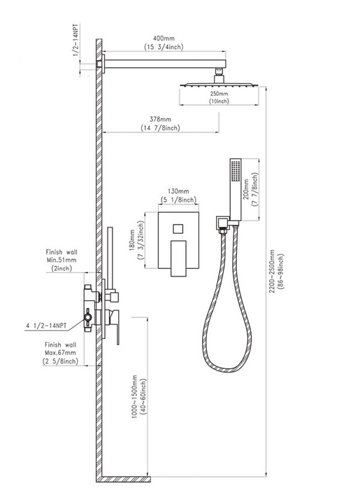 F103 Shower Faucet