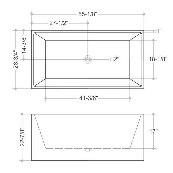 KBT-9 Multi-Fit bathtub