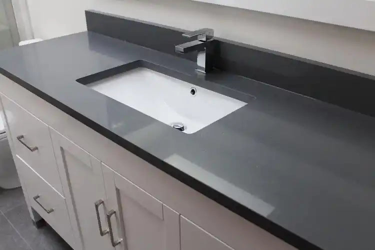 Solid One-Piece Stone Quartz, DIY Replacement & Cover Marble Desktop, Scratch & Wear Resistant, Easy to Clean, Suitable for Indoor & Outdoor